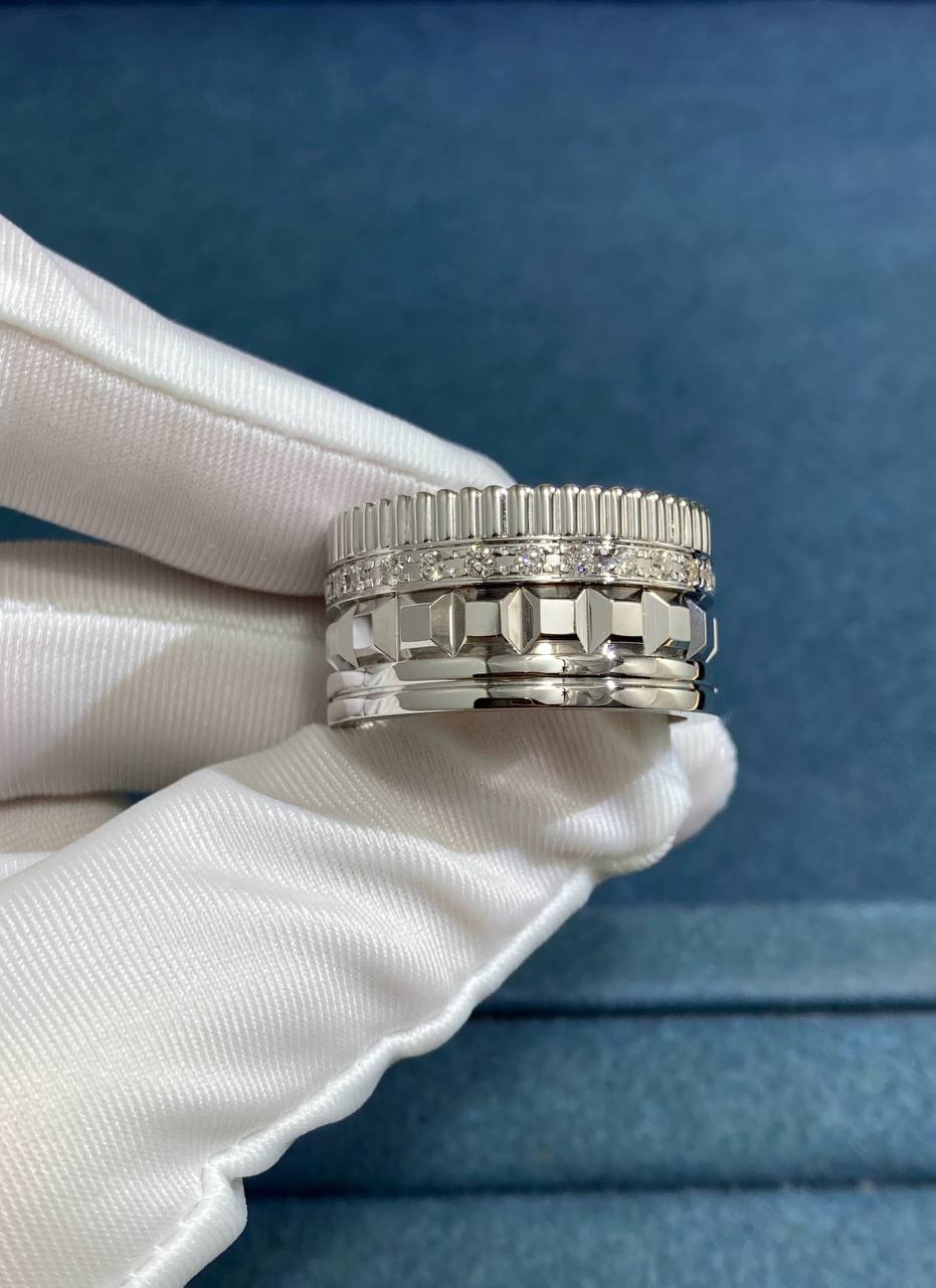BCHRN half-pave diamond ring, Large model