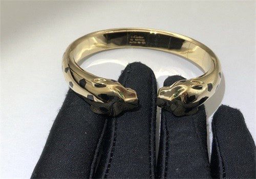 Panther double heard bracelet, Large model