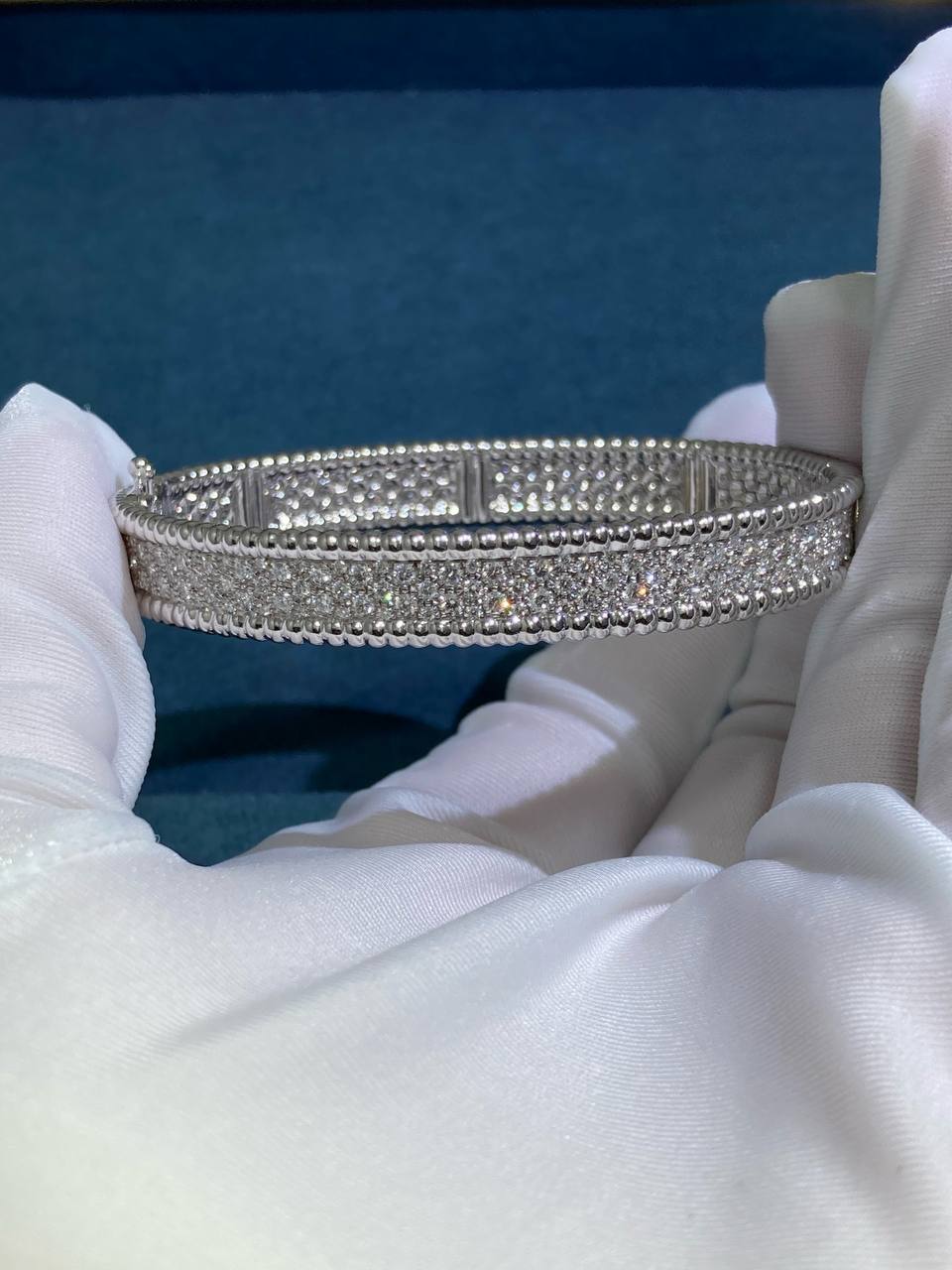 VC three-row full pave diamond bracelet