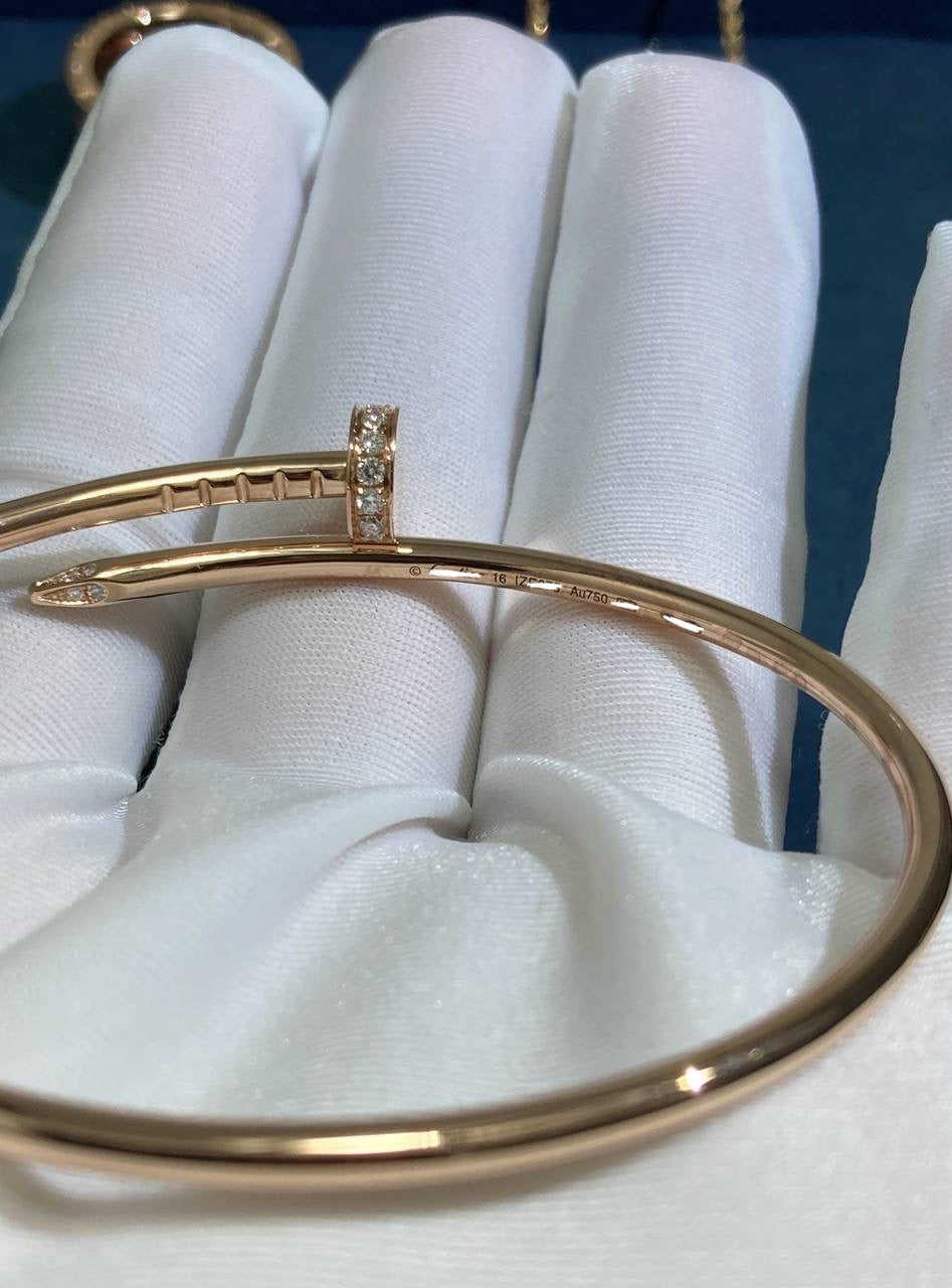 Nail bracelet with diamonds, Small model