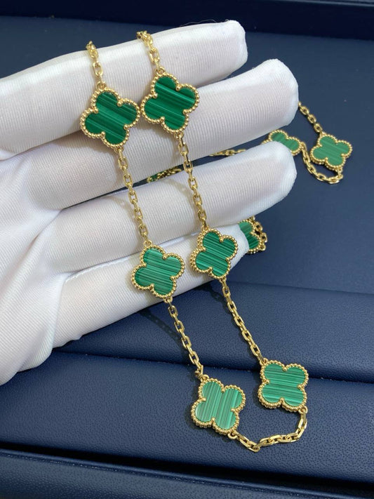 VC 10 motif Malachite necklace