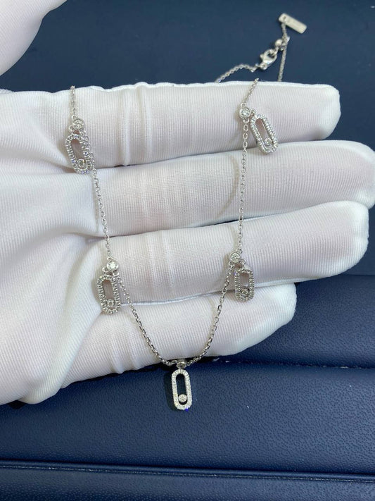 MSSK chocker necklace with diamonds