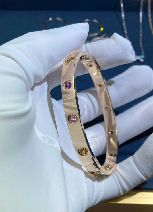 Love Multi-gem rainbow bracelet