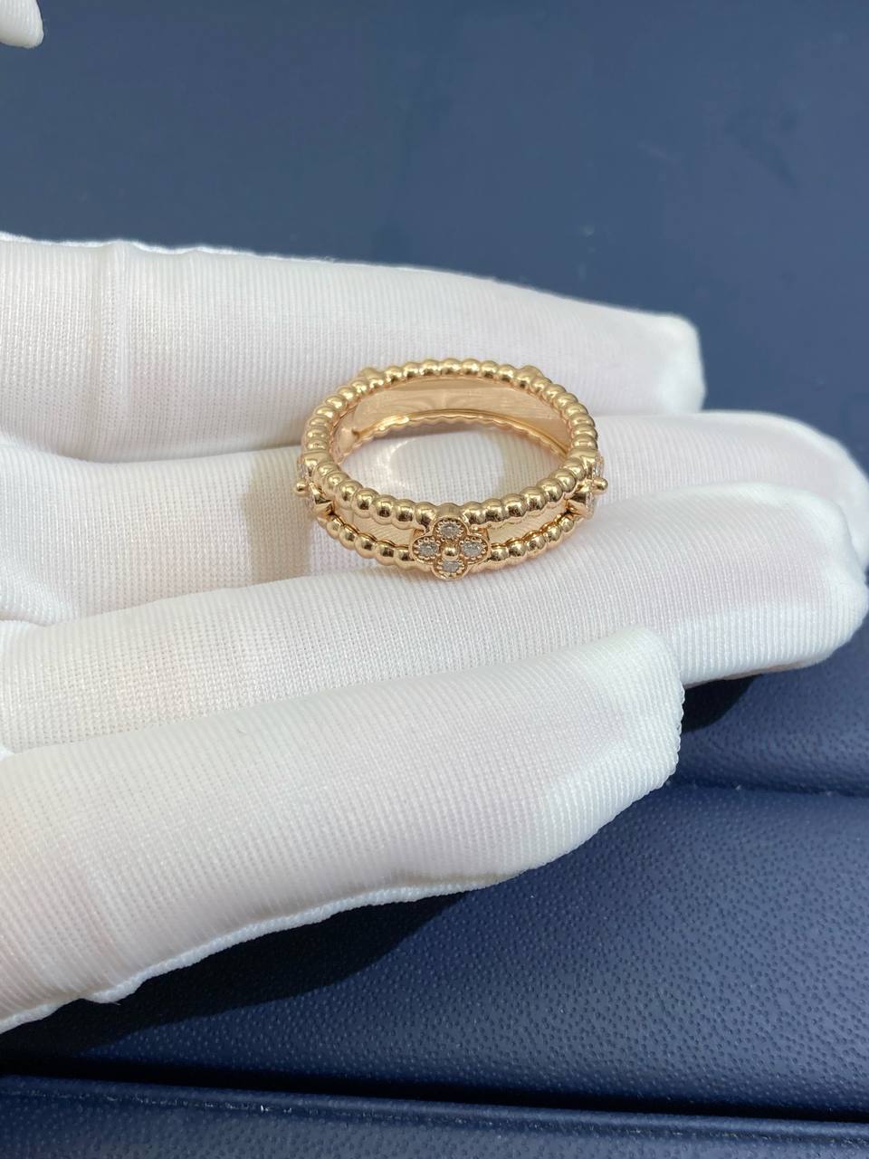 VC floral ring with diamonds, Small model