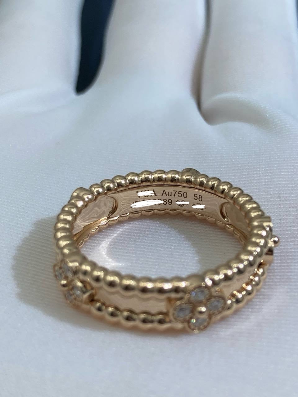 VC floral ring with diamonds, Small model