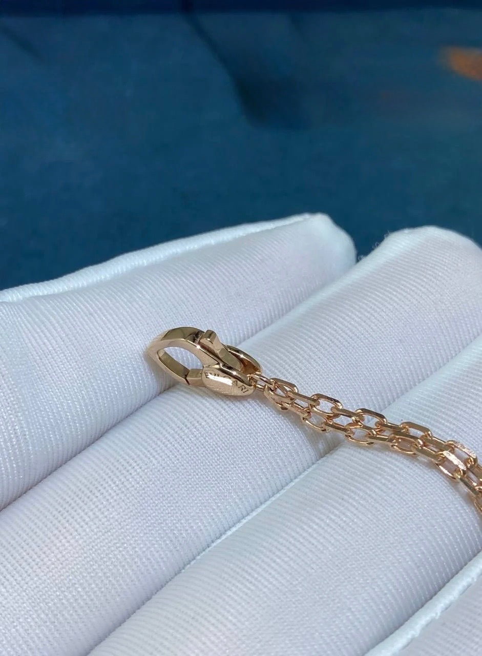 Serpenti Open-work chain bracelet with Amethyst