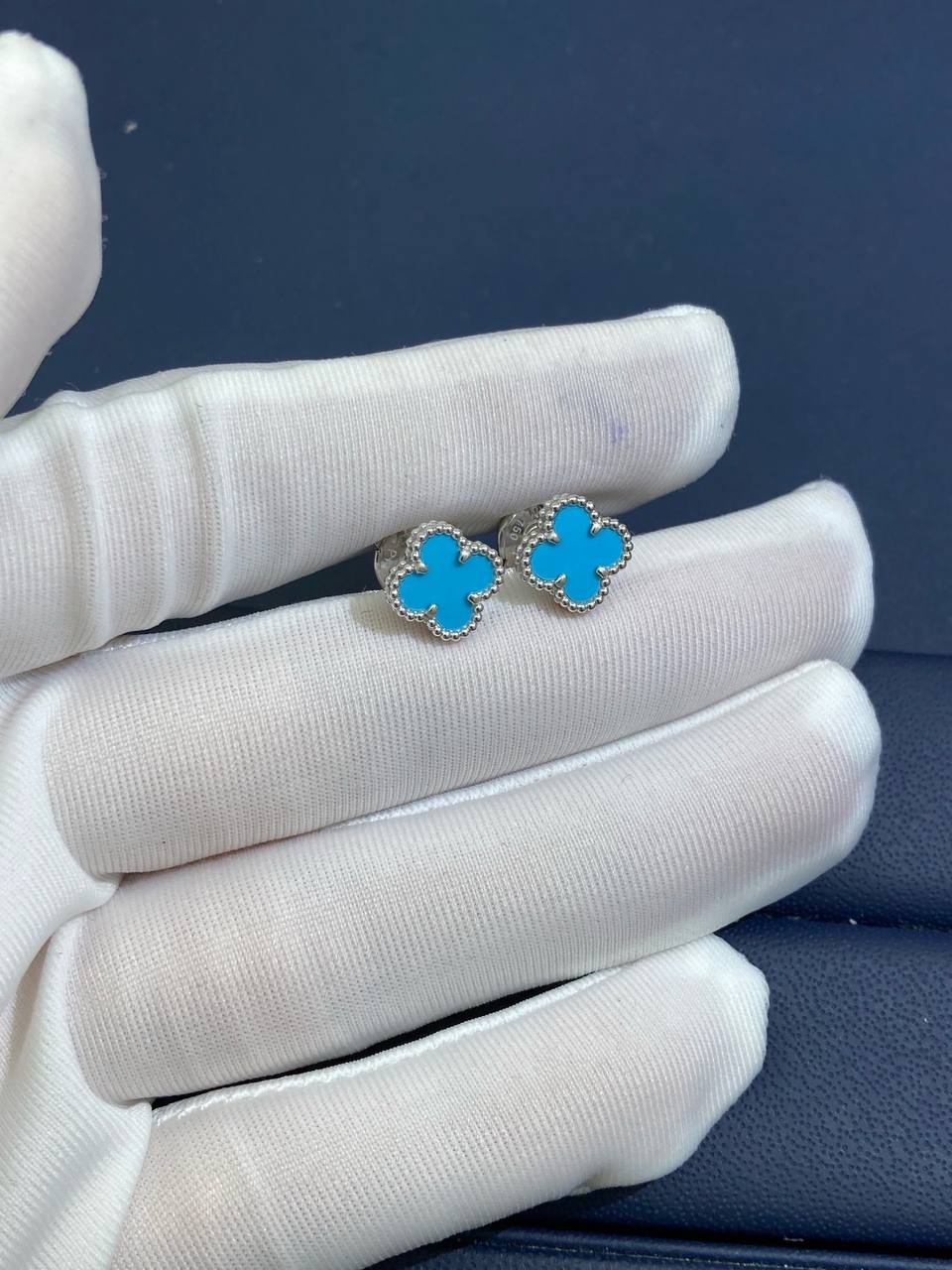 VC Turquoise earrings, Mini model
