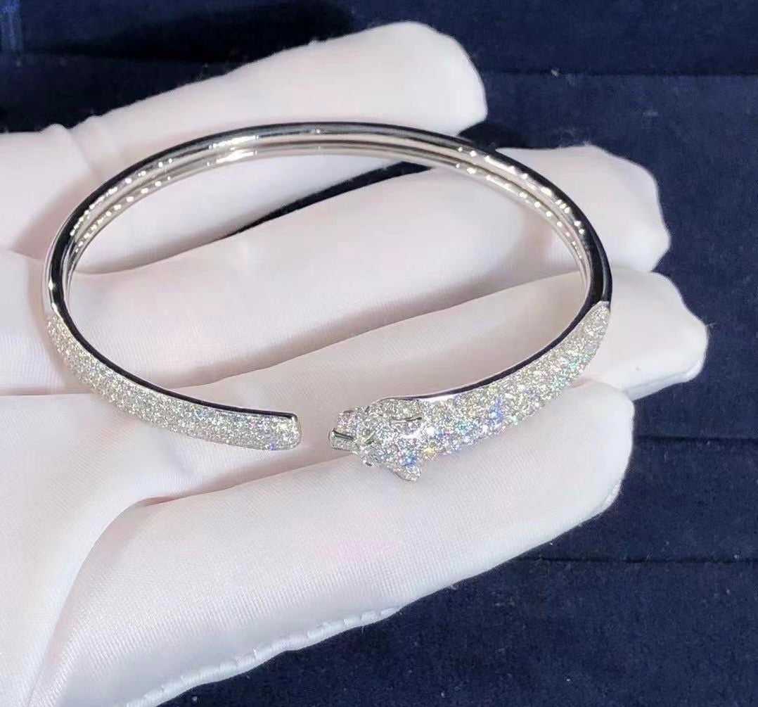 Panther pave diamond bracelet