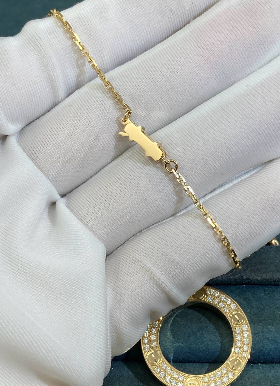 Love full pave diamond pendant