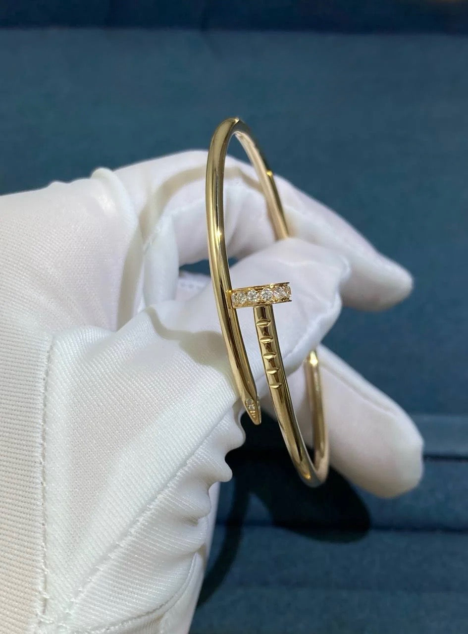 Bracelet clou avec diamants Petit modèle