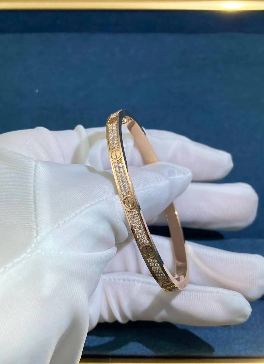 Love full pave diamond bracelet Small model