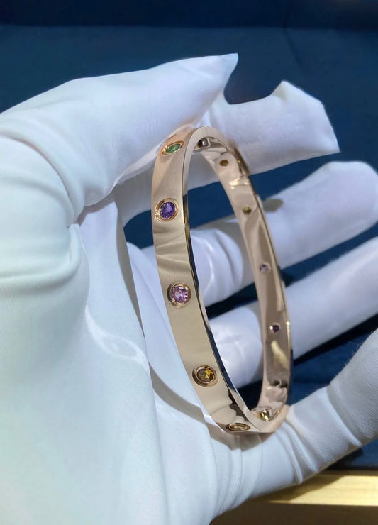 Love Multi-gem rainbow bracelet, Classic model