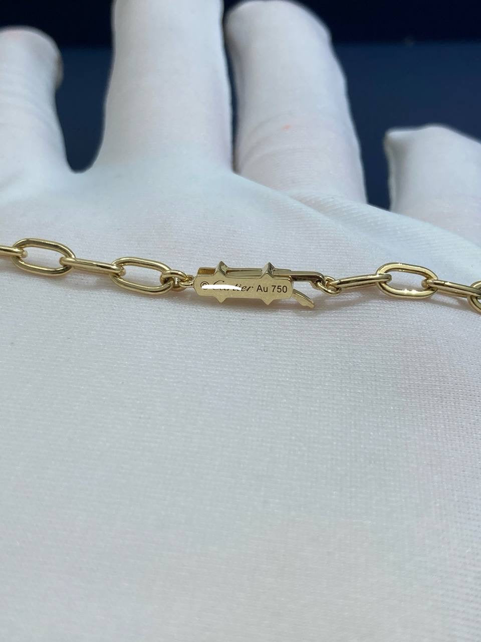 Nail full pave diamond chain pendant