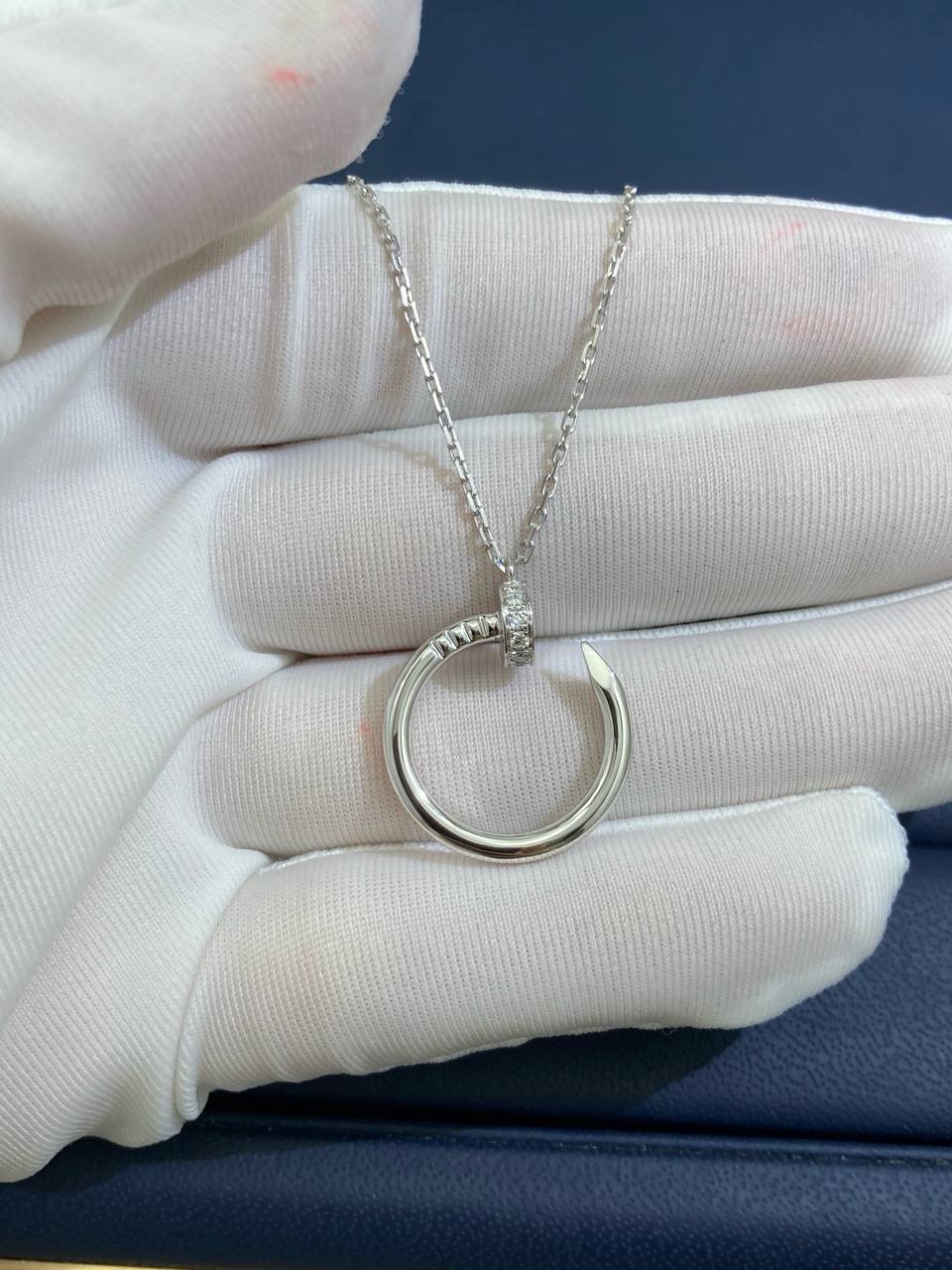Nail full pave diamond pendant