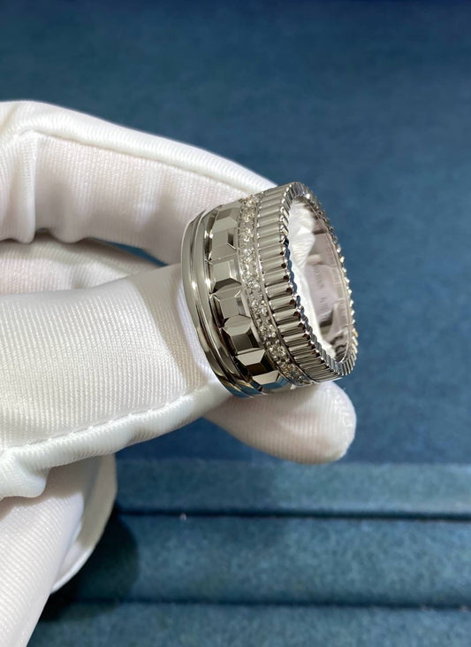 BCHRN half-pave diamond ring, Large model