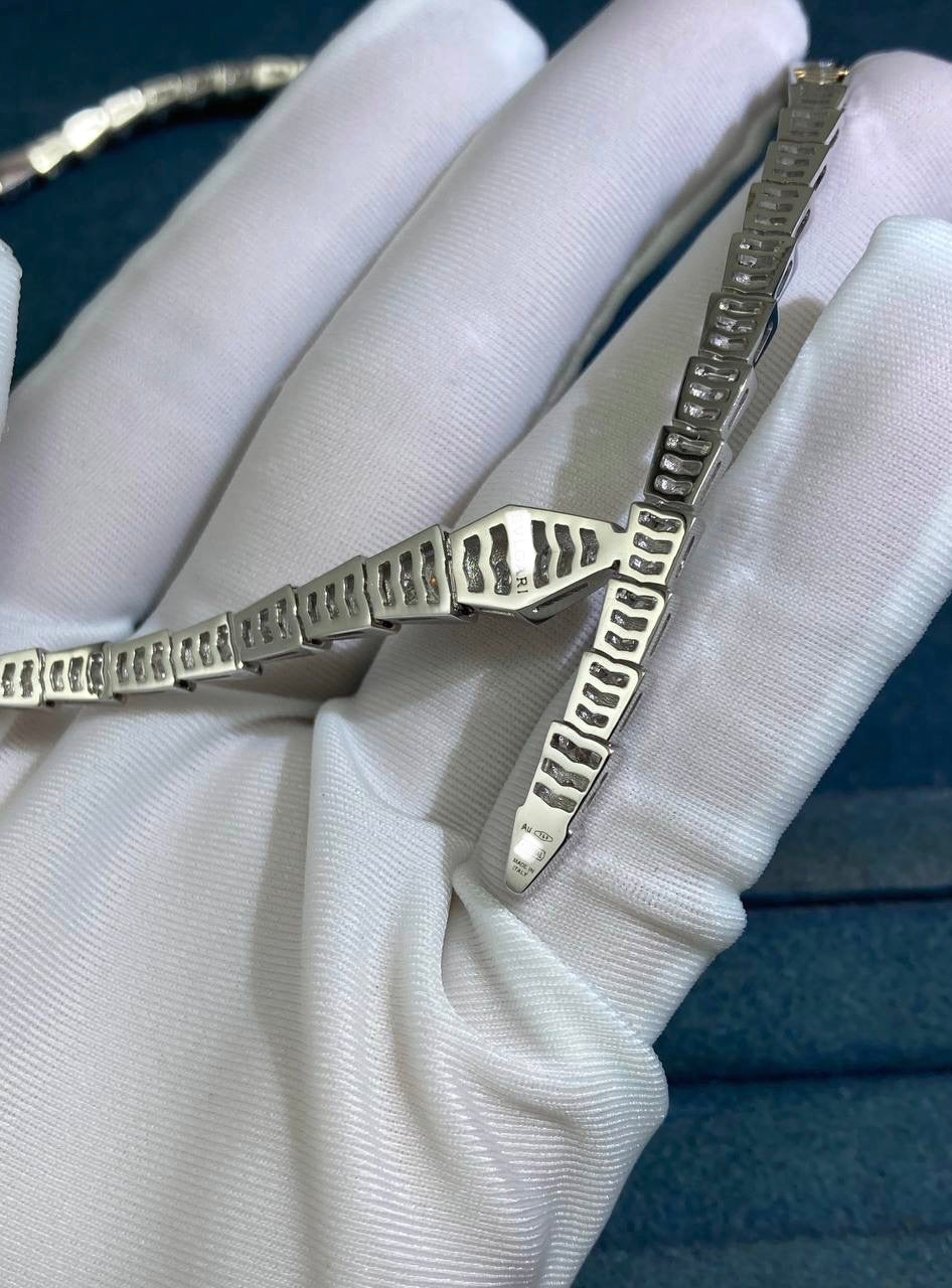 Serpenti full pave diamond necklace