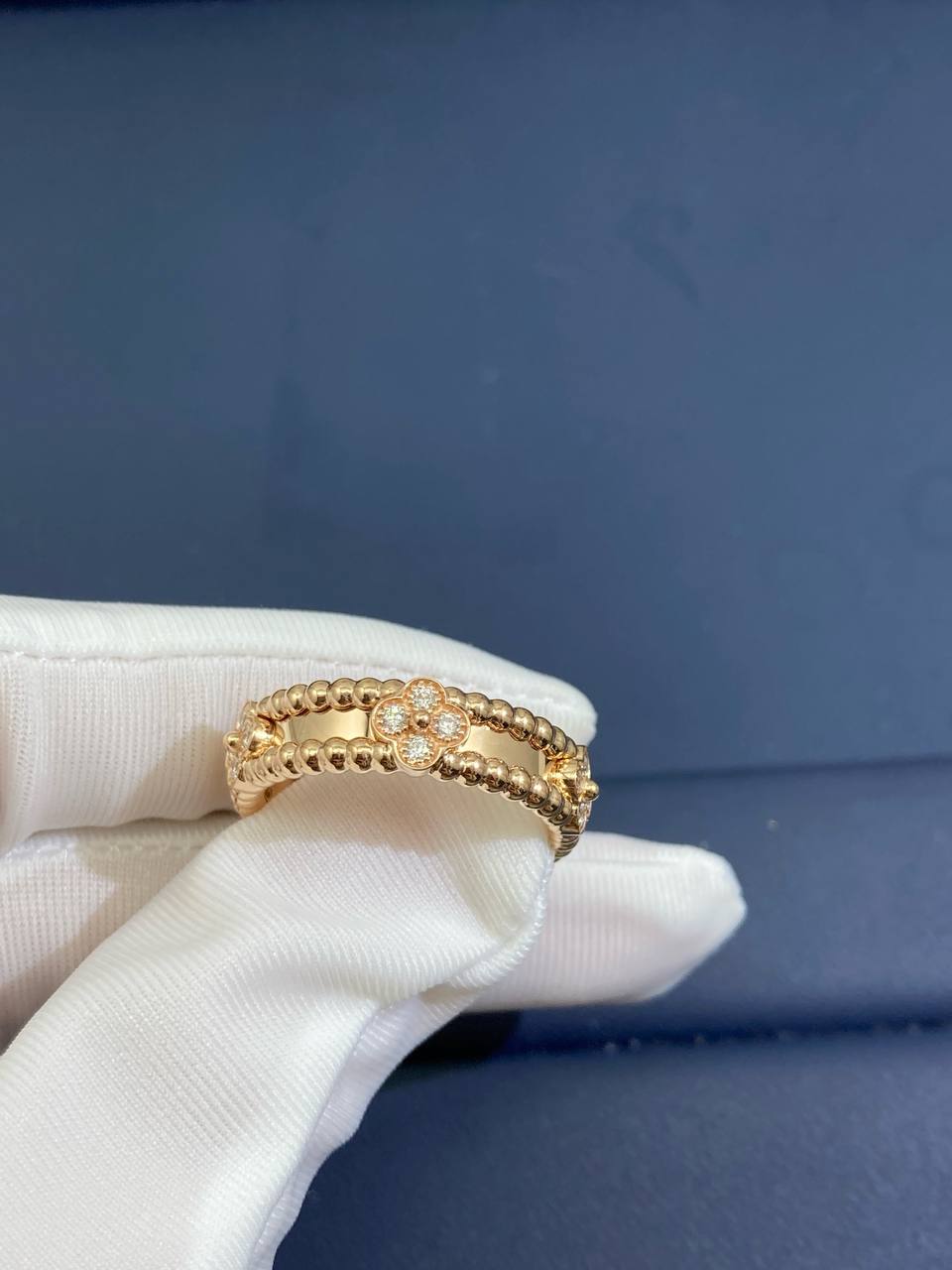 VC floral ring with diamonds, Small model