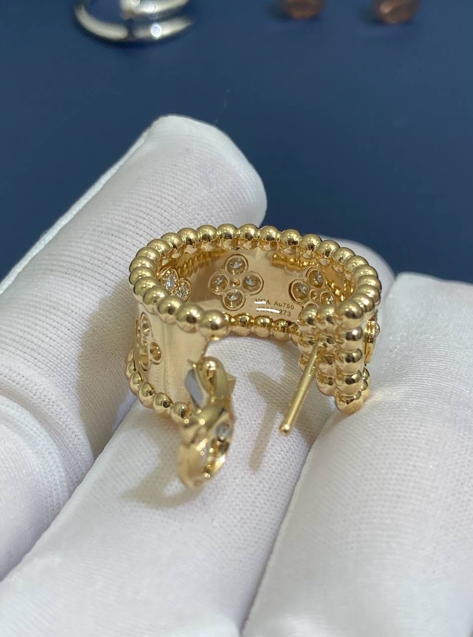 VC hoop earrings with diamonds