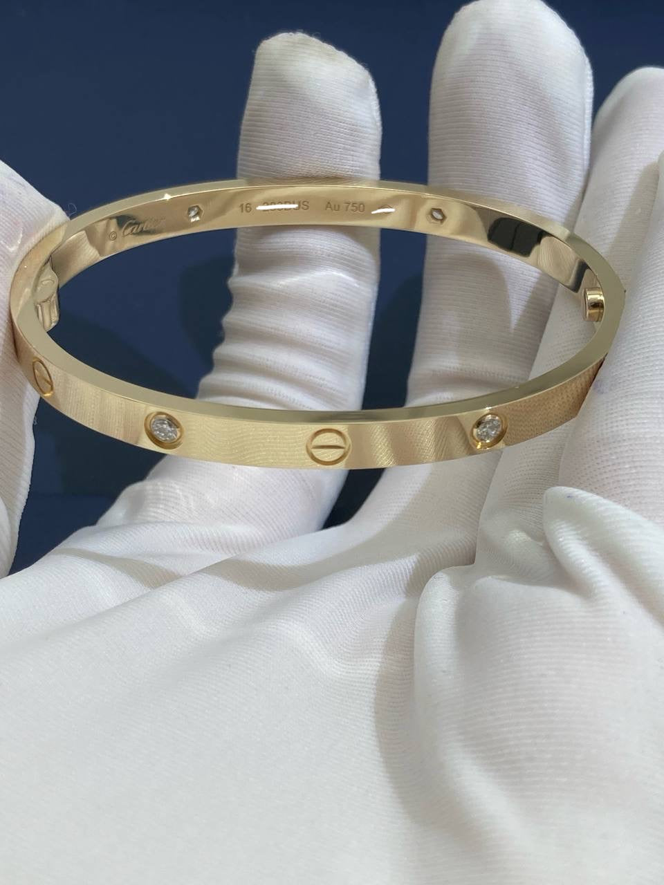 Love bracelet with 6 diamonds, Small model
