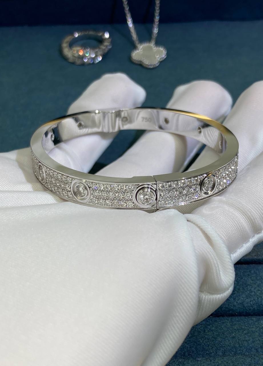 Love full pave diamond bracelet