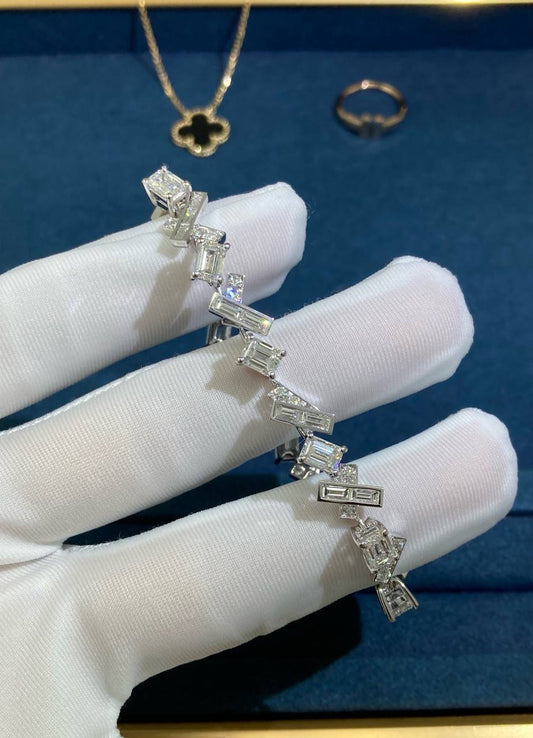 GRFF full pave diamond tread bracelet