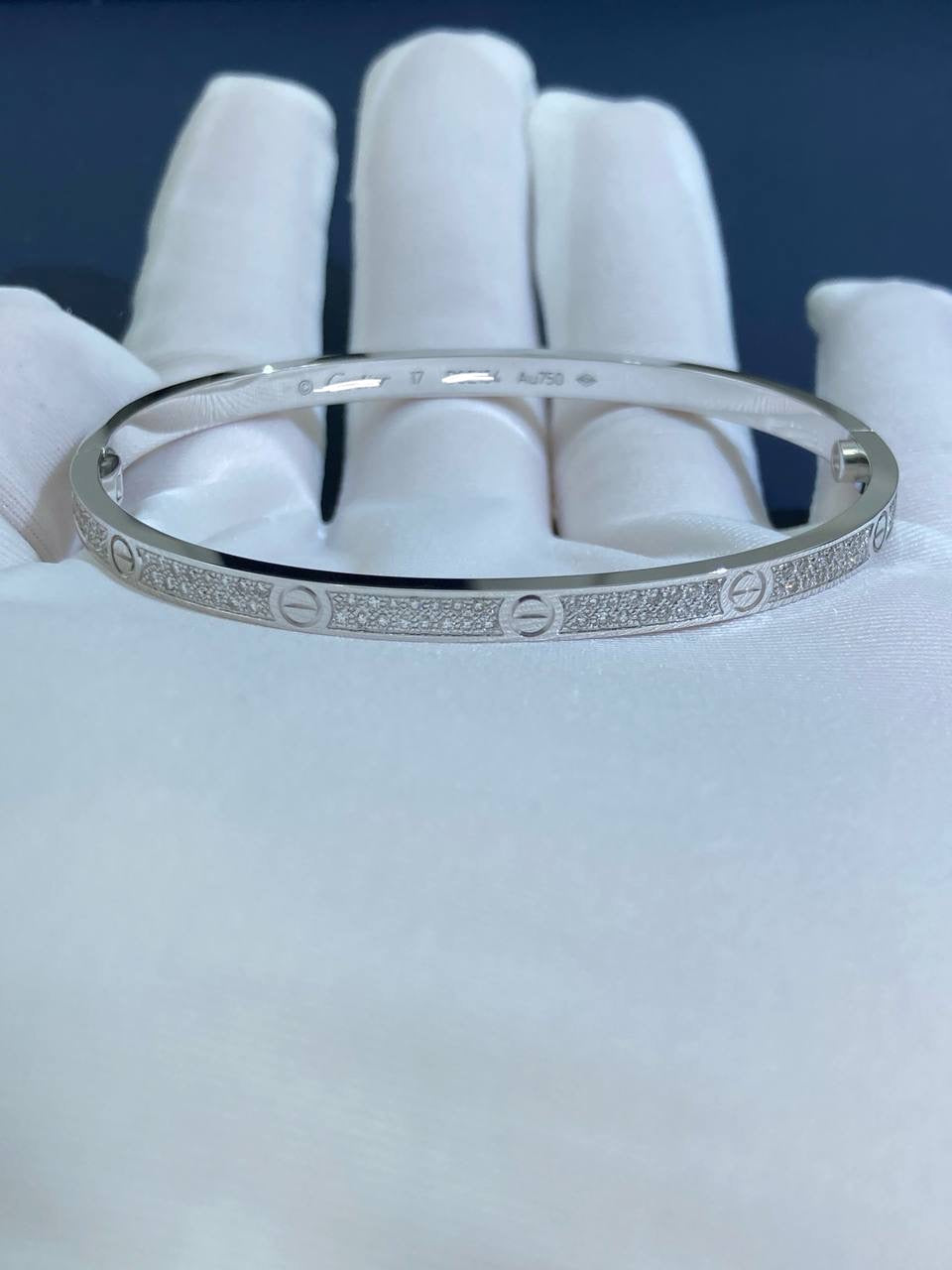 Love full pave diamond bracelet Small model