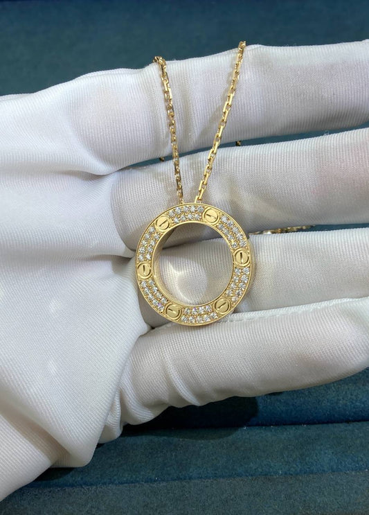 Love full pave diamond pendant