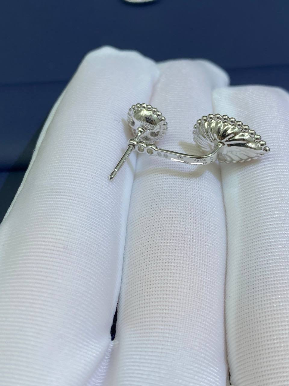 BCHRN full pave diamond earrings, detachable XS/S model