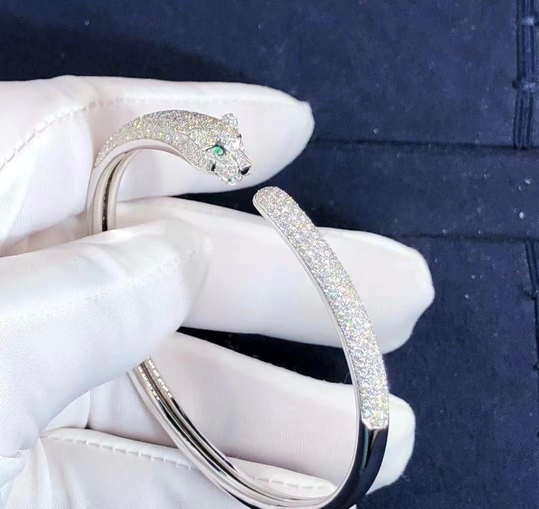 Panther pave diamond bracelet