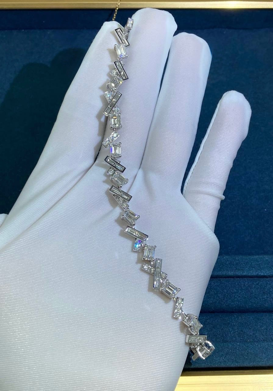 GRFF full pave diamond tread bracelet