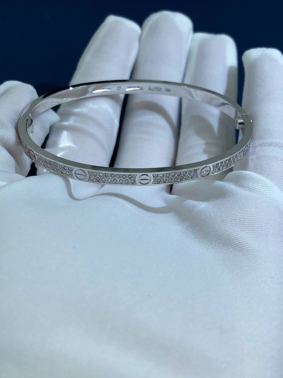 Love full pave diamond bracelet Small model