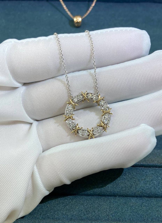 TC pendant with diamonds
