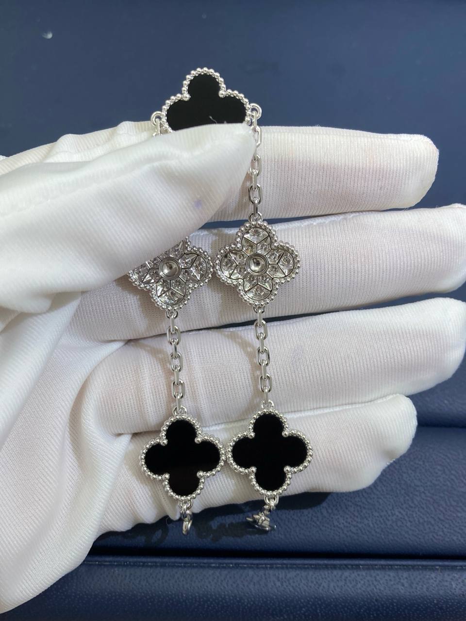 VC Onyx bracelet with diamonds