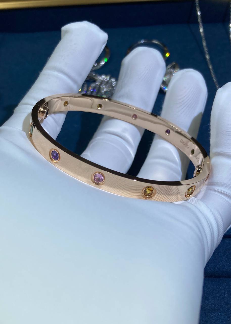 Love Multi-gem rainbow bracelet