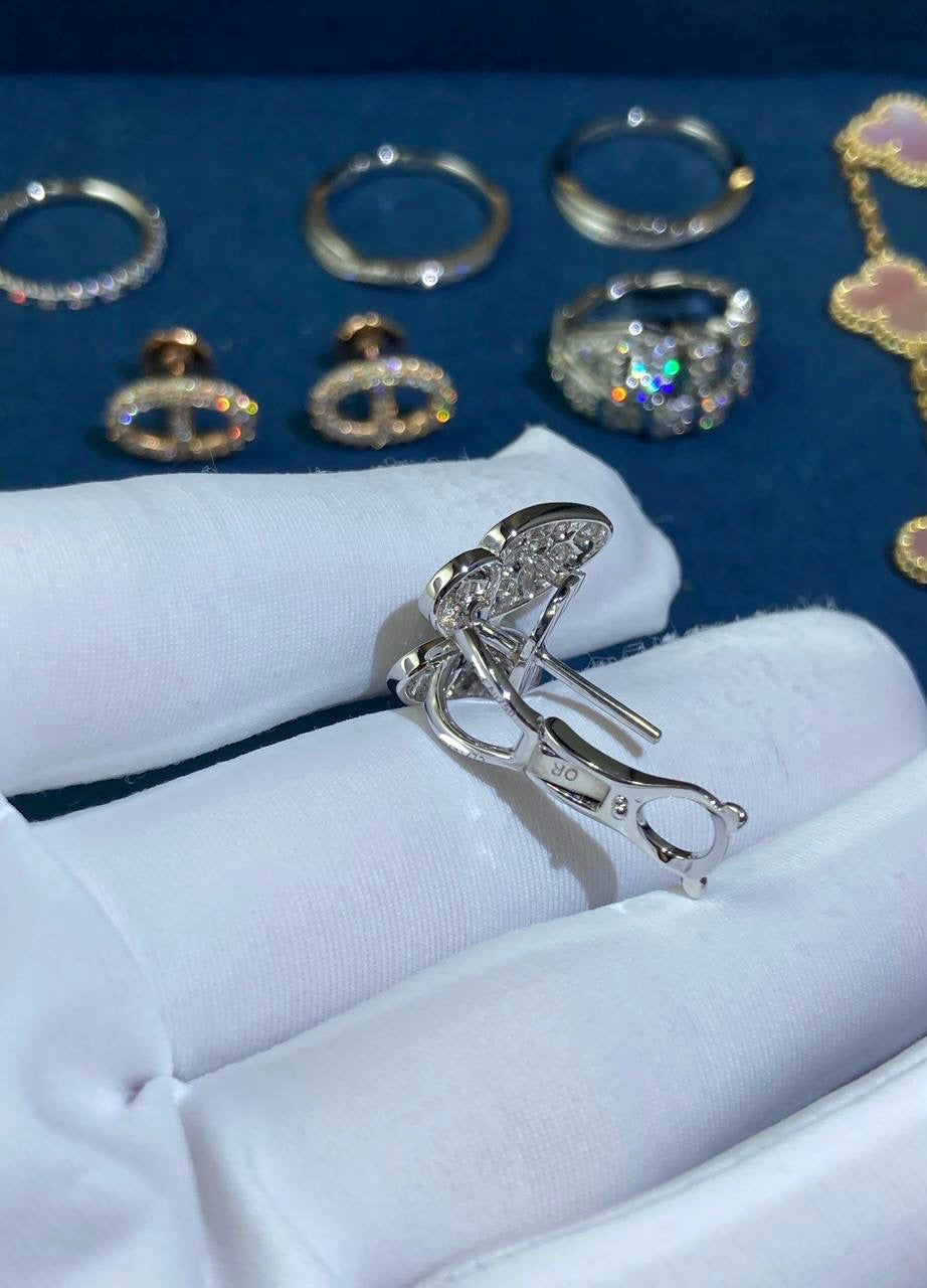 VC butterfly earrings with sapphires and diamonds