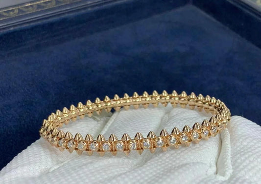 Clash bracelet with diamonds