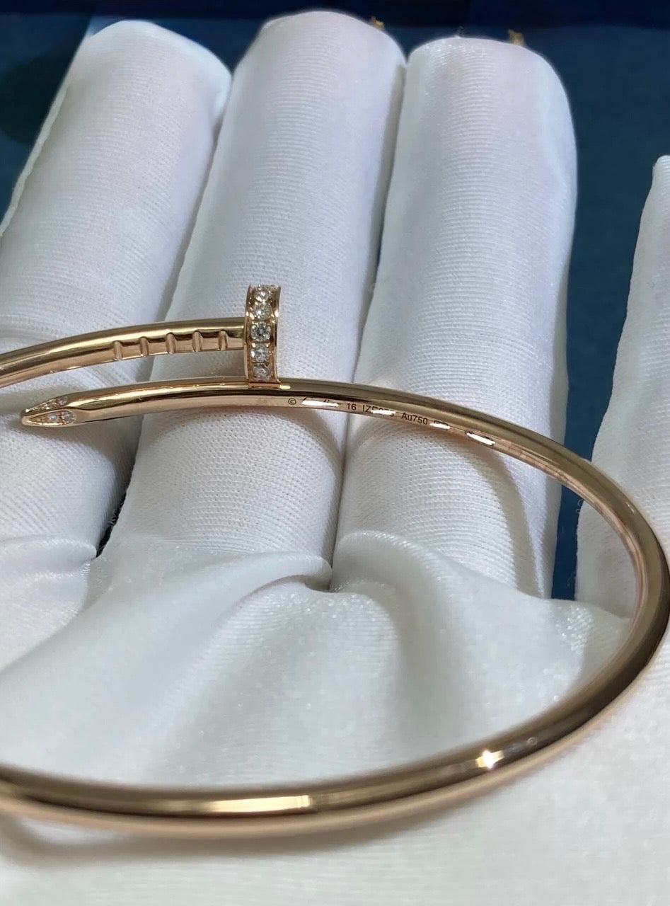 Bracelet clou avec diamants Petit modèle