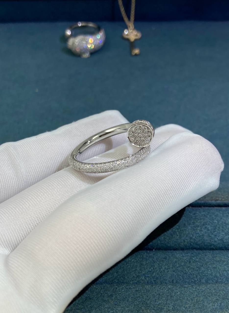 Nail full pave diamond ring, Classic model