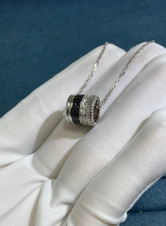 BCHRN pendant with diamonds and PVD, Large model
