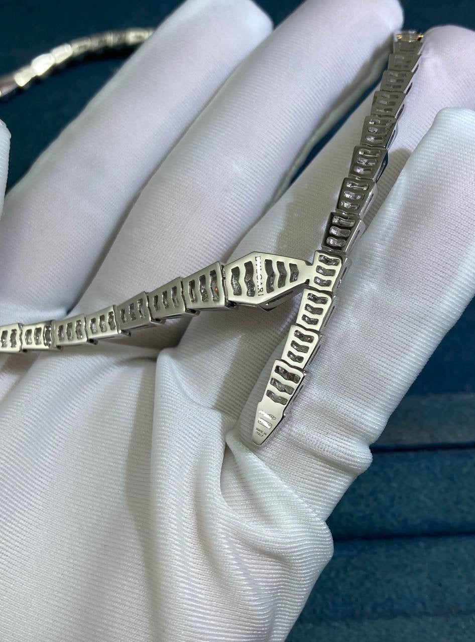Serpenti full pave diamond necklace