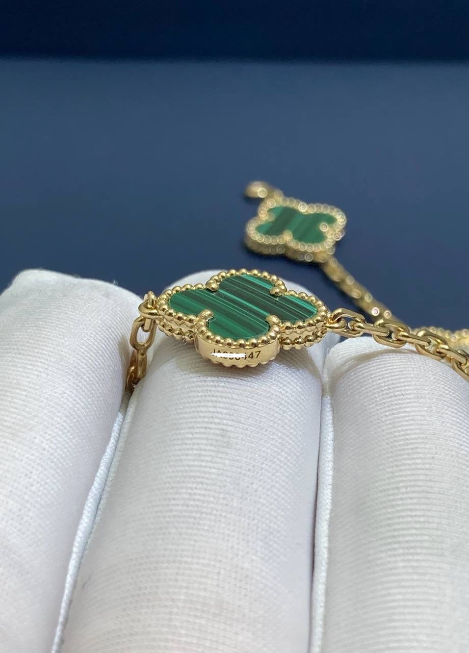 VC Malachite bracelet with diamonds