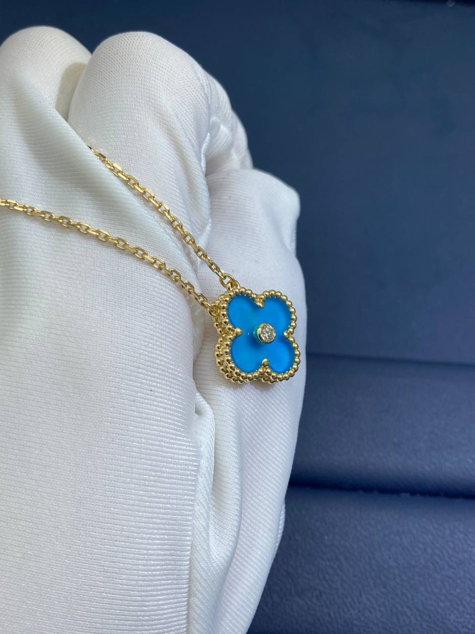 VC blue Porcelaine Holiday pendant