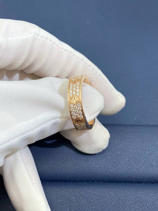Love full pave diamond ring, Small model