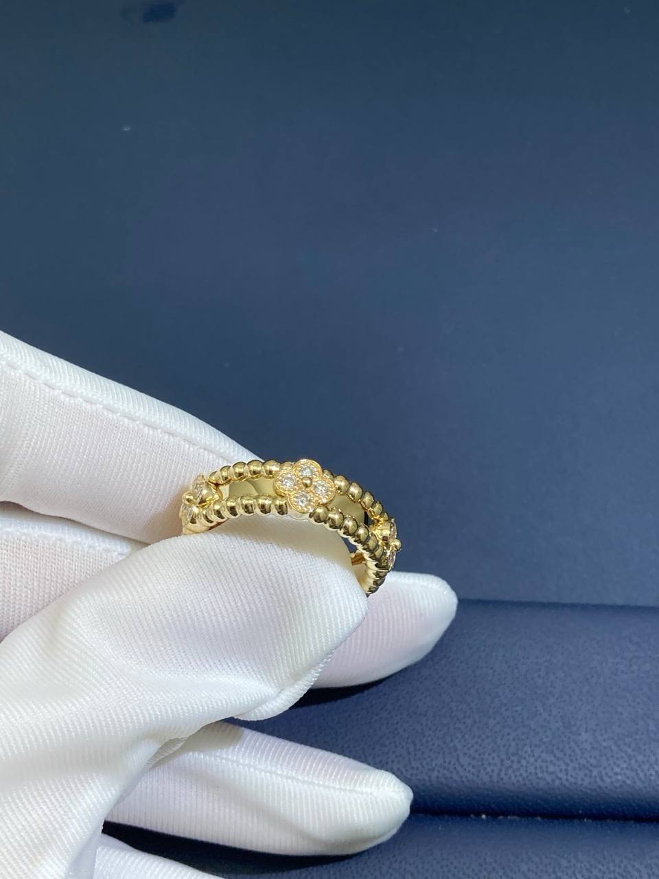VC floral ring with diamonds, Small model