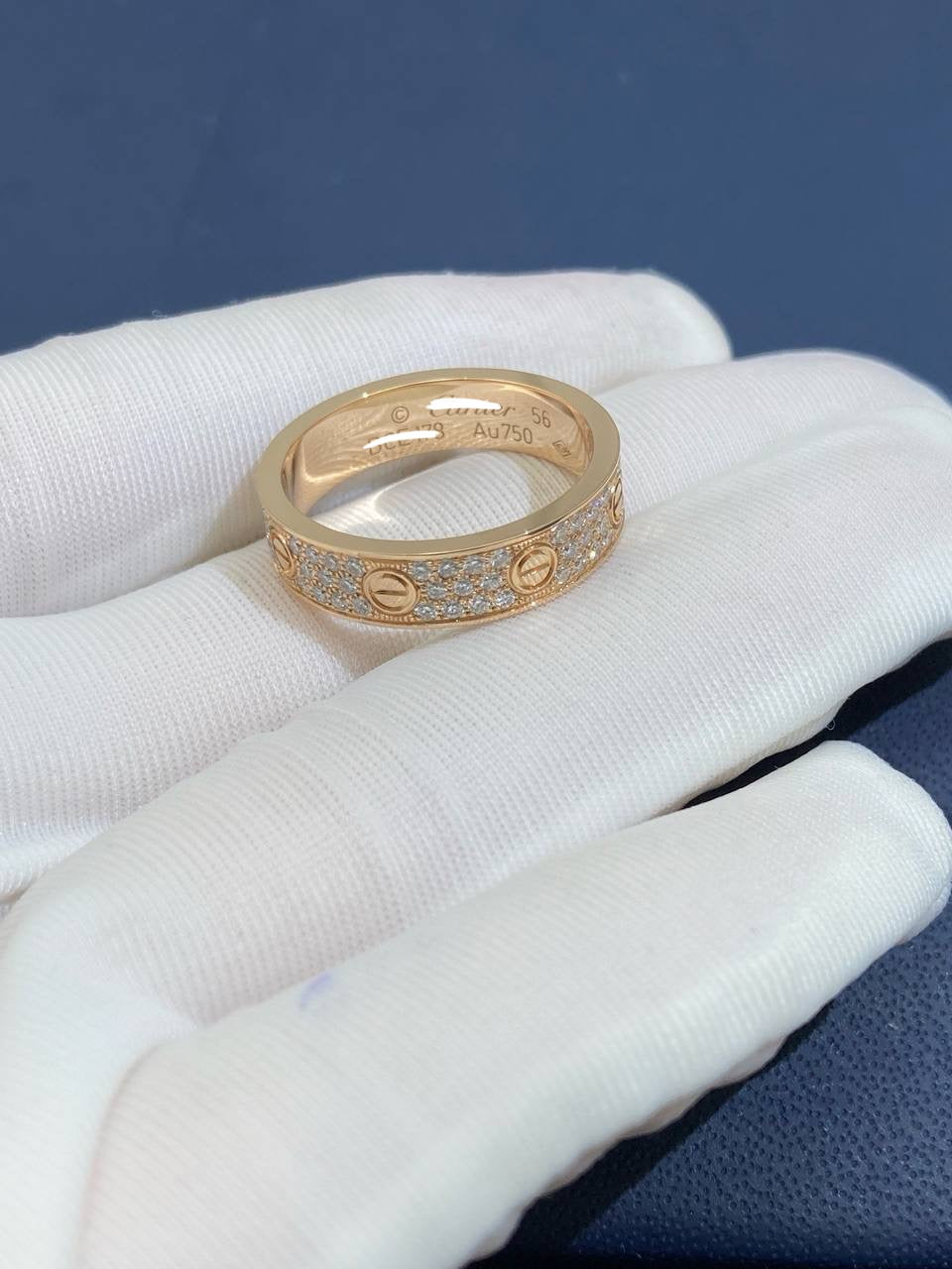 Love full pave diamond ring, Small model