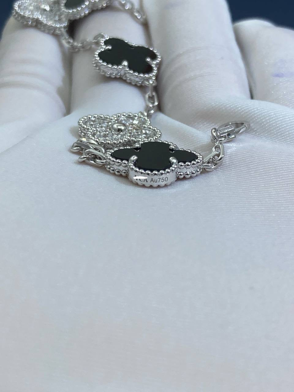VC Onyx bracelet with diamonds
