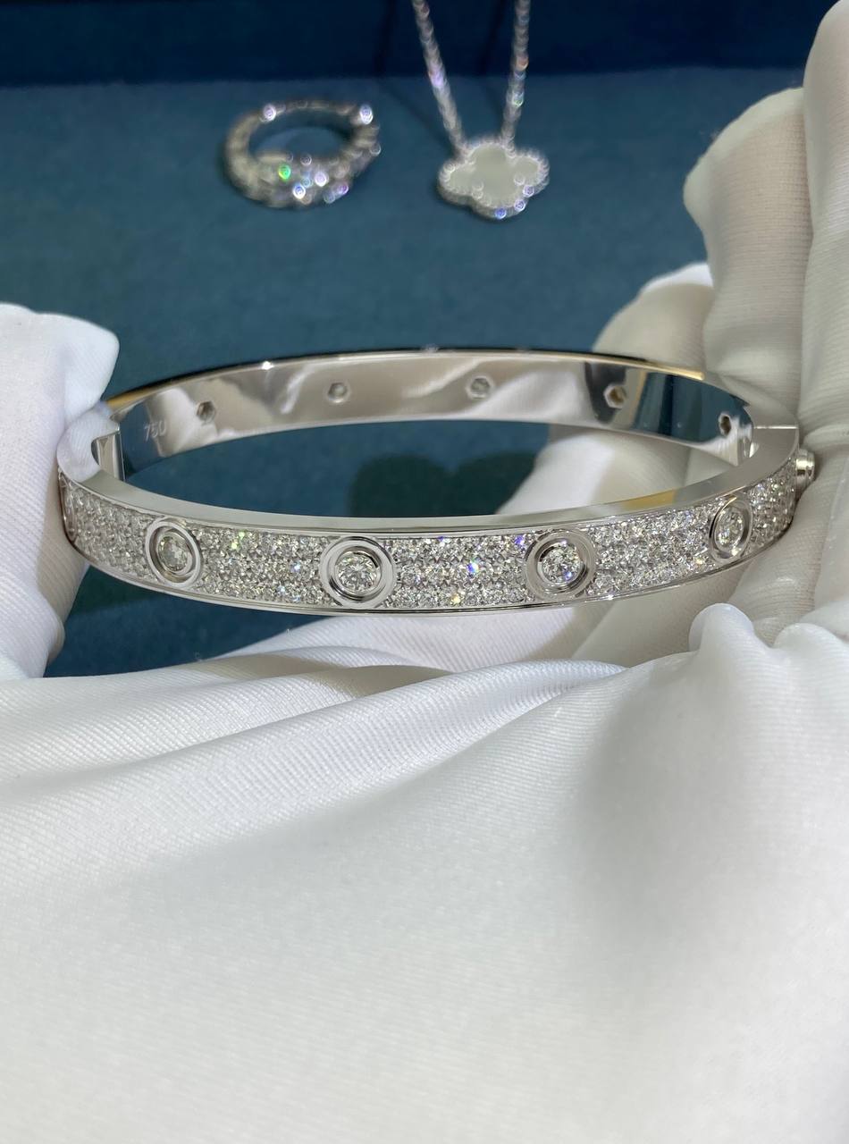 Love full pave diamond bracelet