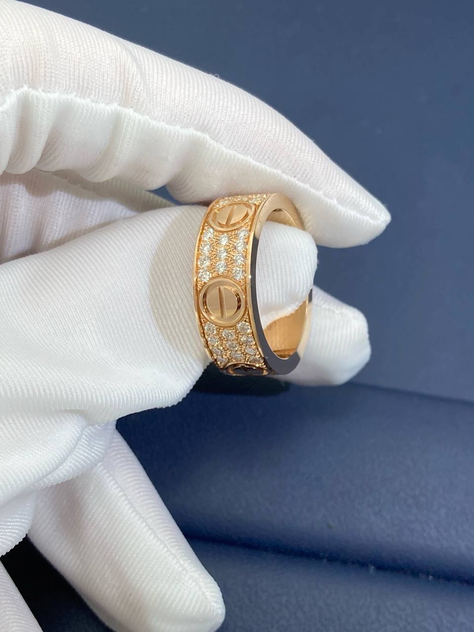 Love full pave diamond ring, Classic model